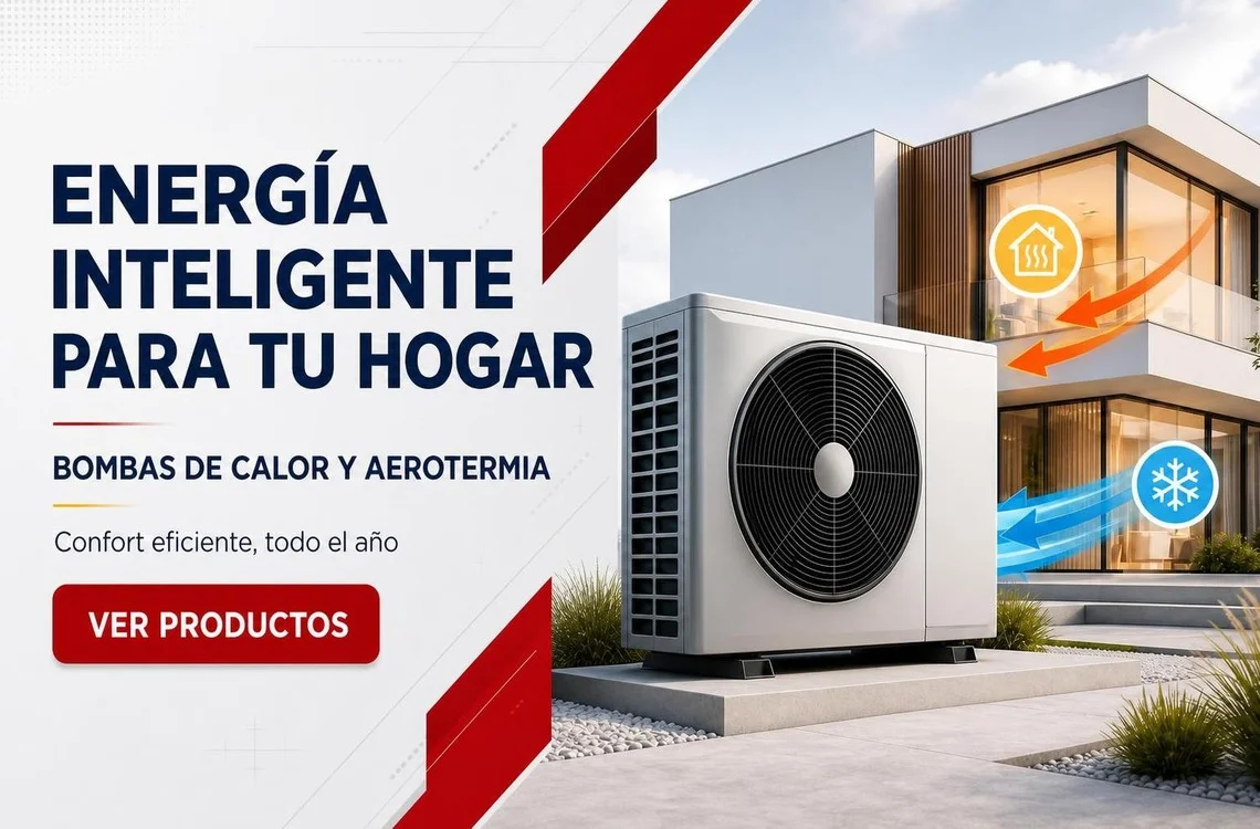 Bombas de calor y aerotermia CliMarket en móvil