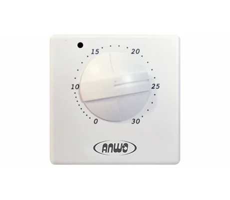 TERMOSTATO AMBIENTAL DE CALEFACCION SIMPLE ANWO ATS-3 CONTACTOS / LUZ PILOTO